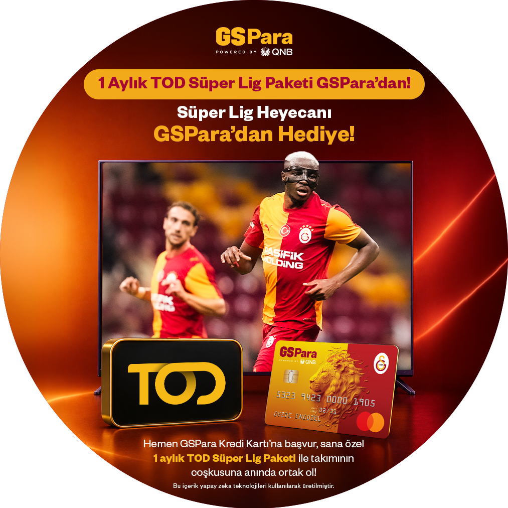 Gspara Kredi Kartına Başvuranlara Özel Tod Süper Lig Paketi Kampanyası!