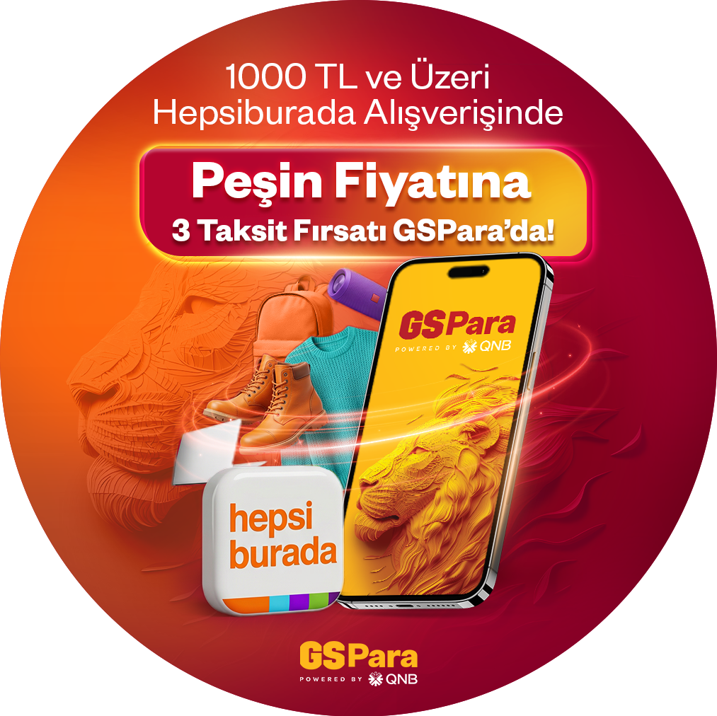 Hepsiburada'da peşin fiyatına 3 taksit fırsatı GSPara’da!
